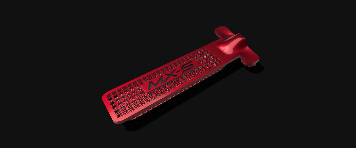 Dirt trap grille - for slot in metal structure in engine compartment side