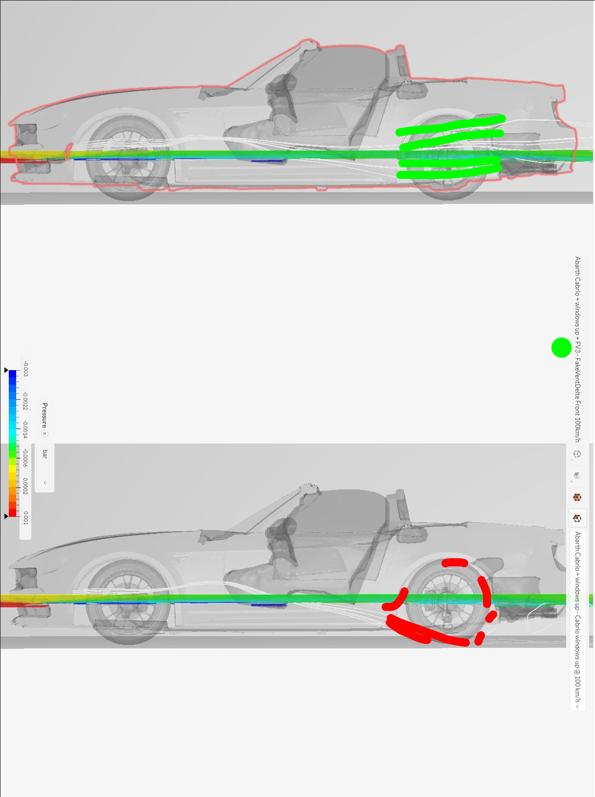 Aero Attrappen Ersatz Kit vorne - Abarth 124